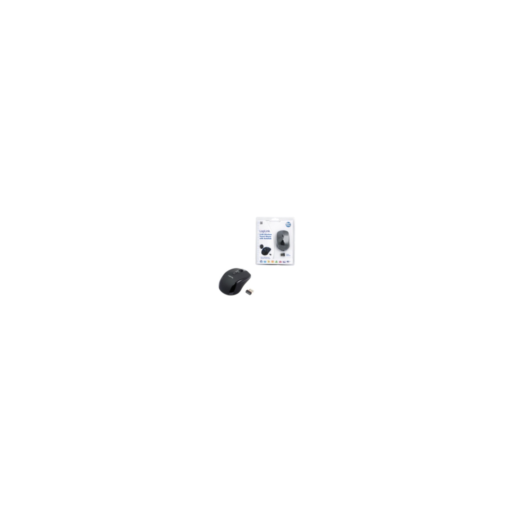Mouse LogiLink Wireless Optical Mini Mouse, 2,4GHz, black (ID0031)