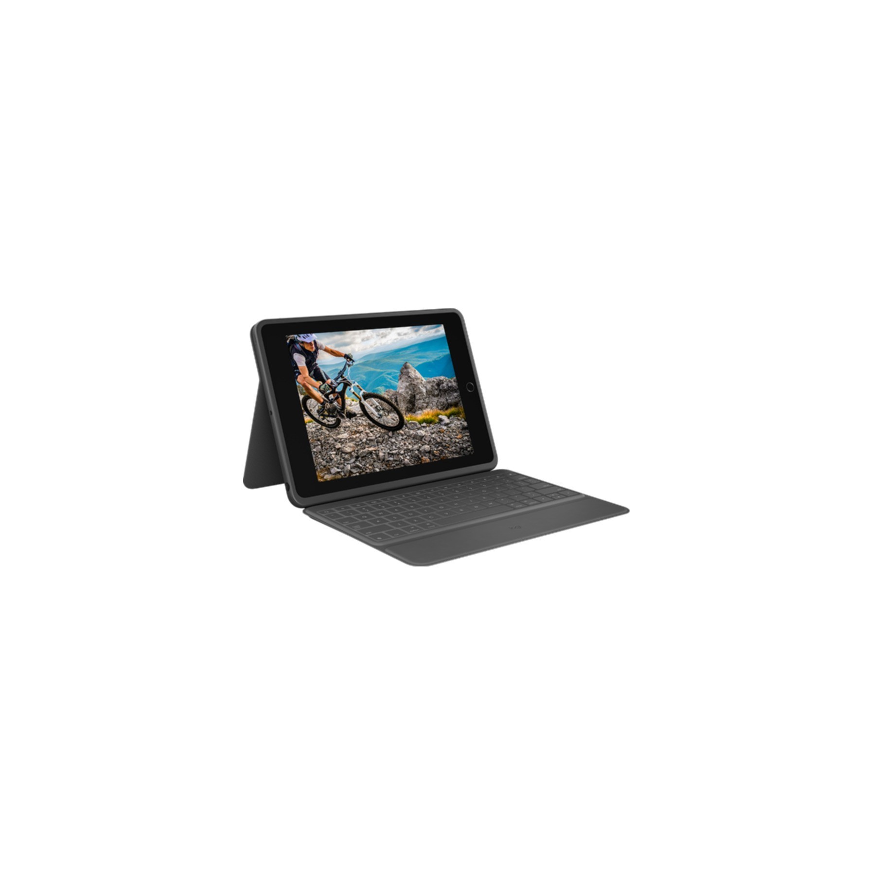 Keyboard Logitech Rugged Folio for Apple iPad 7th-9th Gen Graphite (DE) (920-009313)