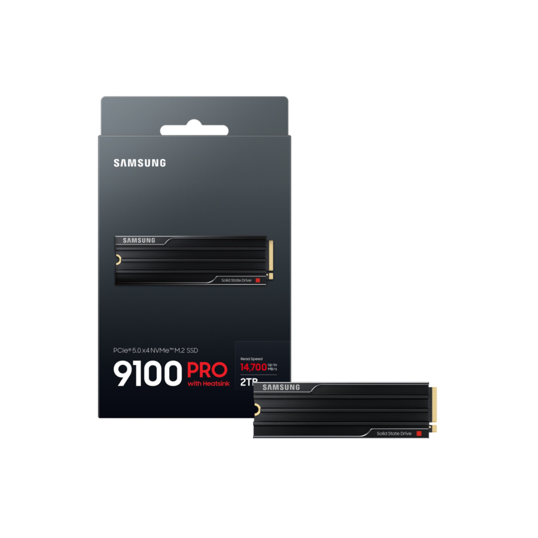 SSD Samsung 9100 Pro M.2 2TB NVMe MZ-VAP2T0CW PCIe 5.0 mit HeatSink SSD Samsung 9100 Pro M.2 2TB NVMe MZ-VAP2T0CW PCIe 5.0 mit HeatSink