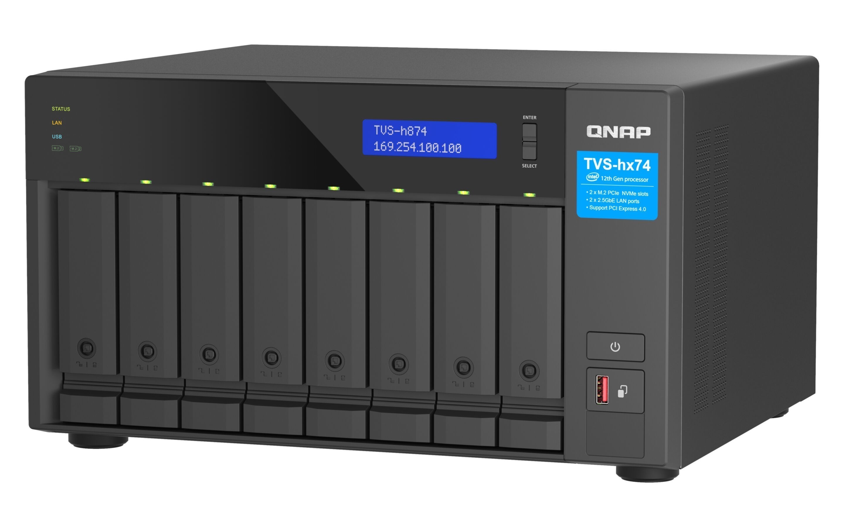 NAS Server QNAP TVS-h874-i5-32G 8-Bay NAS Server QNAP TVS-h874-i5-32G 8-Bay