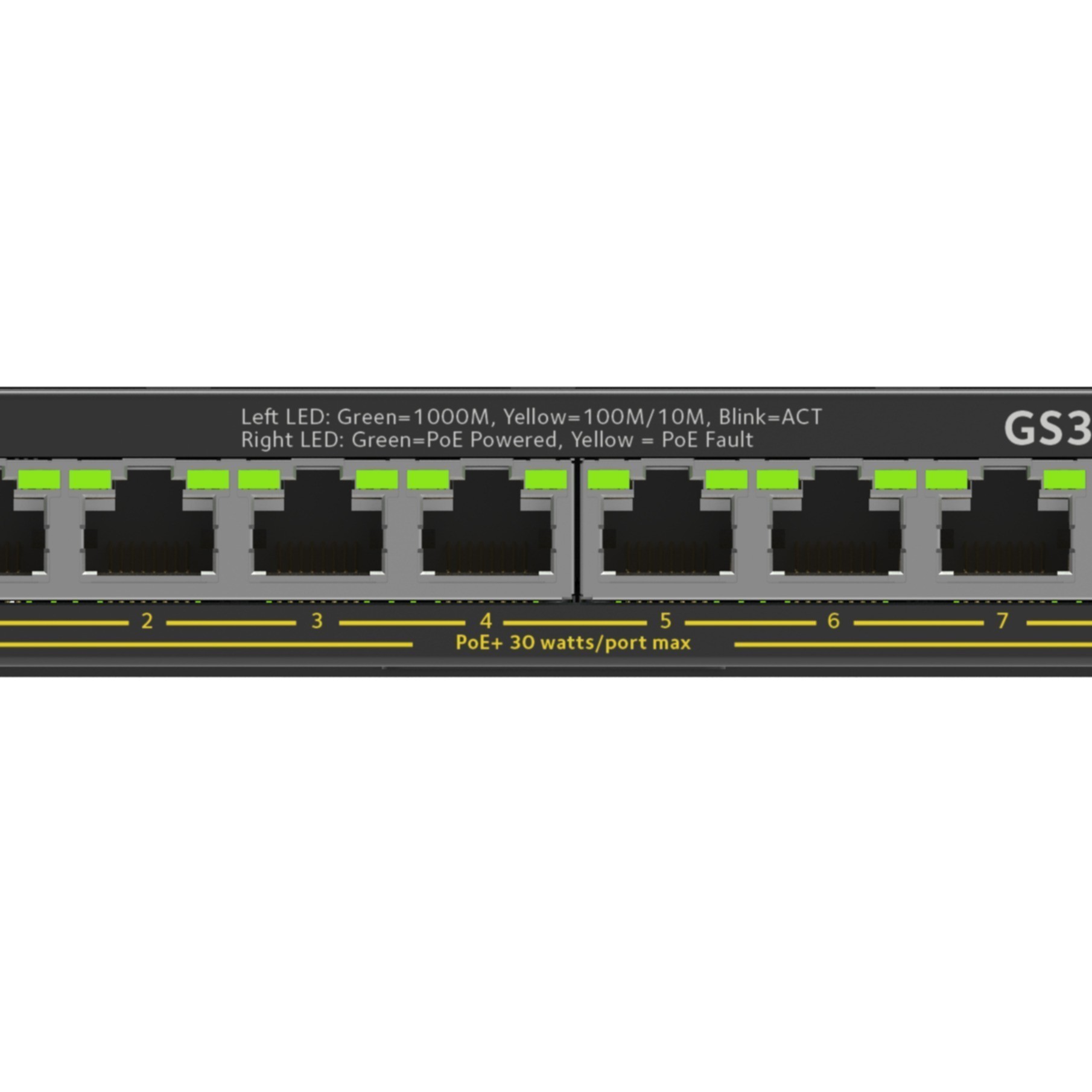 NETGEAR Plus Switch 8-port 10/100/1000 GS308EPP-100PES NETGEAR Plus Switch 8-port 10/100/1000 GS308EPP-100PES