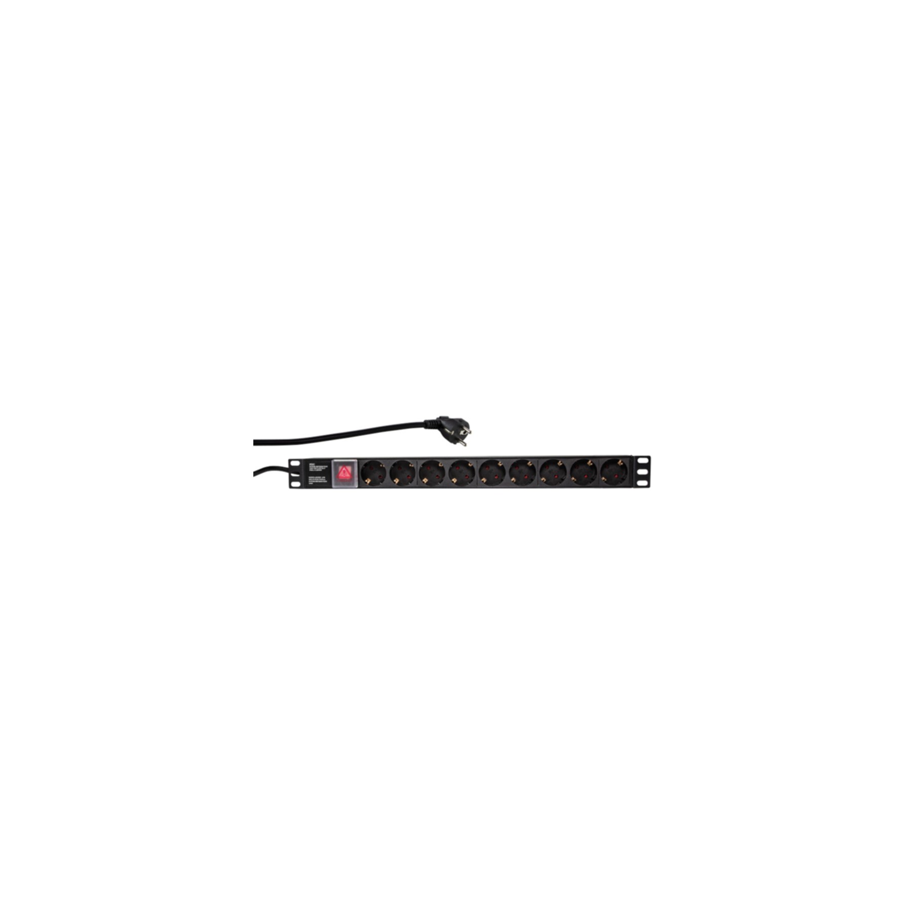 LogiLink Steckdosenleiste 9-fach (CEE7/7) PDU Steckdosenleiste Rack PDU9C02