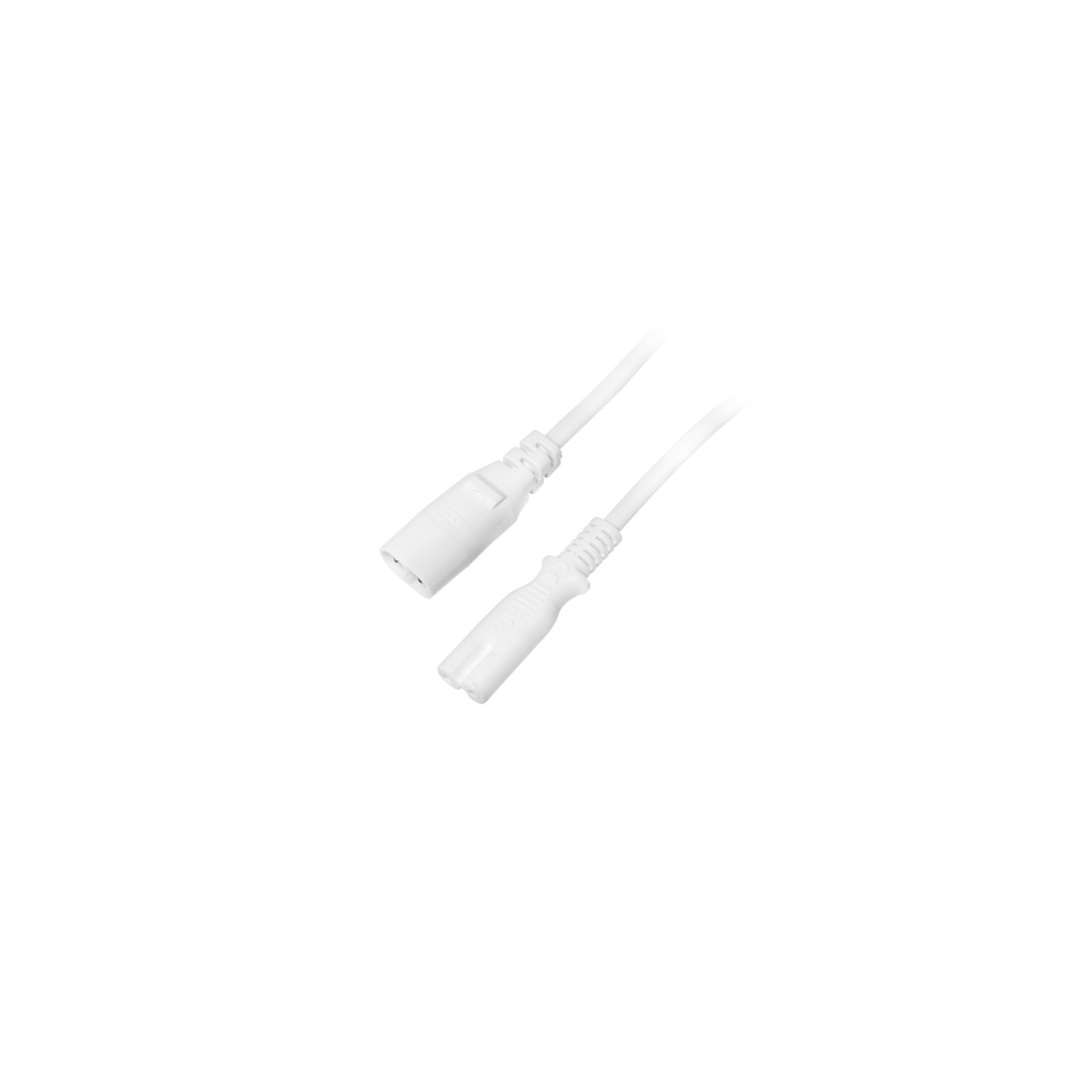 Kabel LogiLink Netzkabelverlängerung IEC C8 zu IEC C7 weiß 2 m CP132