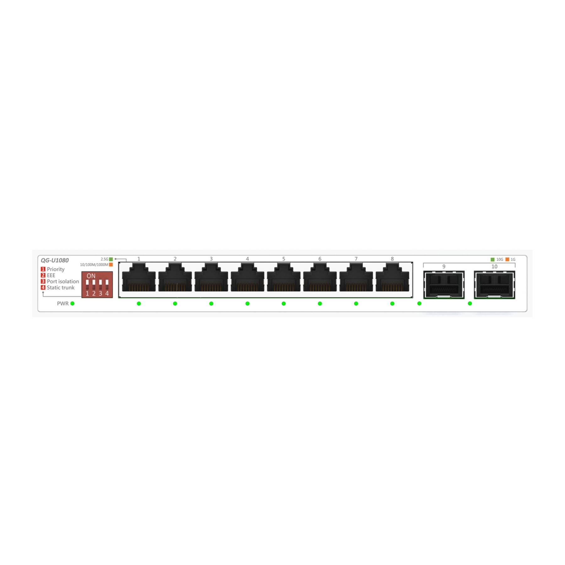 Asus QG-U1080 8-port Switch (90IG0A00-MO3B00)