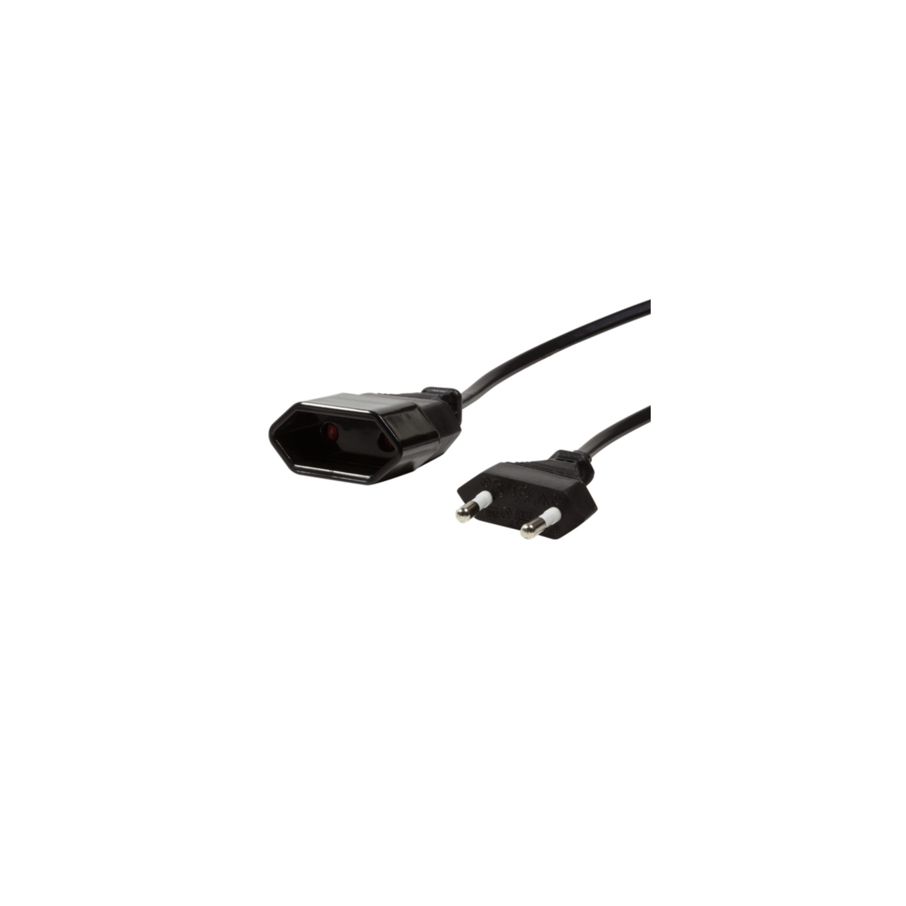 Kabel LogiLink Netzkabelverlängerung CEE7/16 schwarz 2m CP123