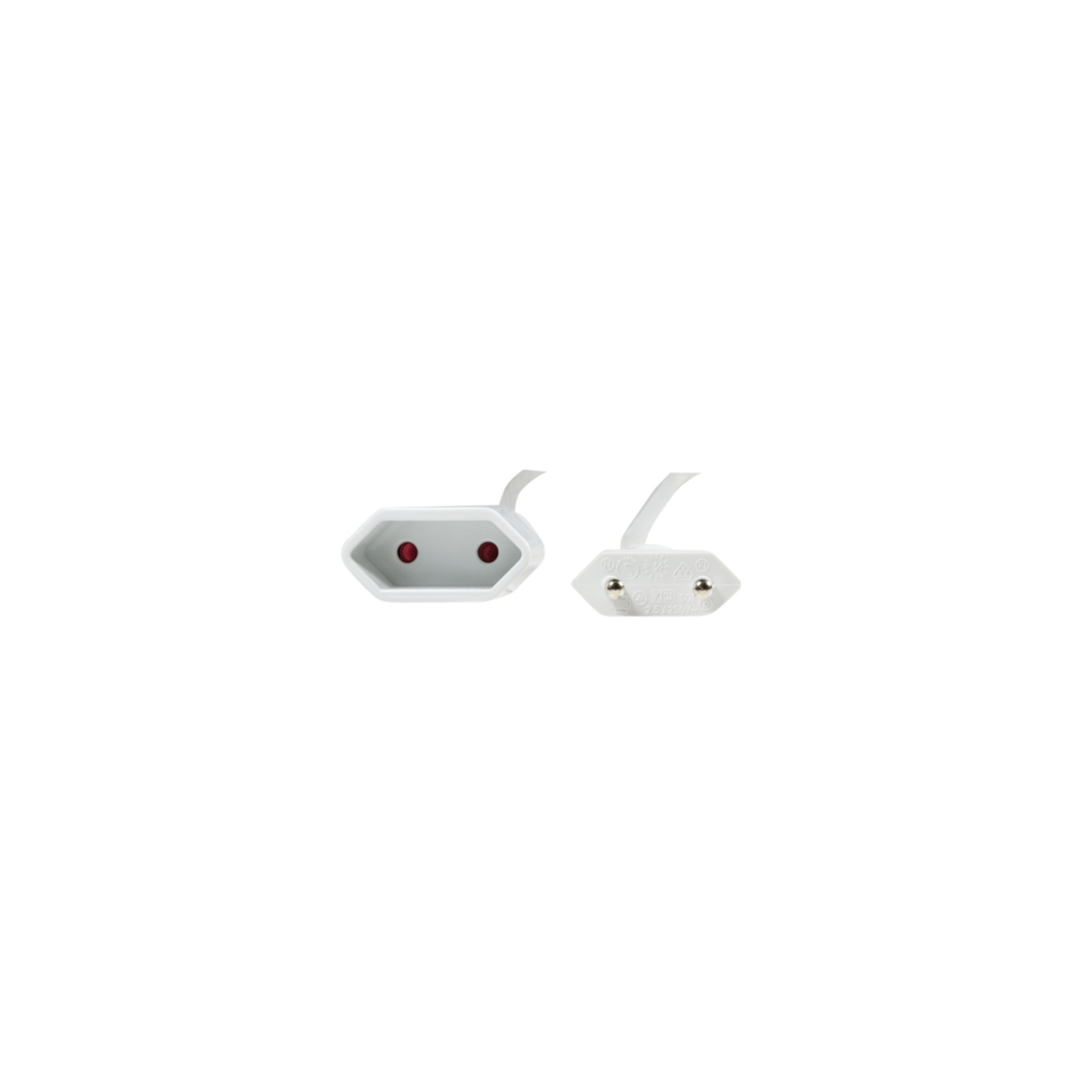 Kabel LogiLink Netzkabelverlängerung CEE7/16 weiß 2m CP126