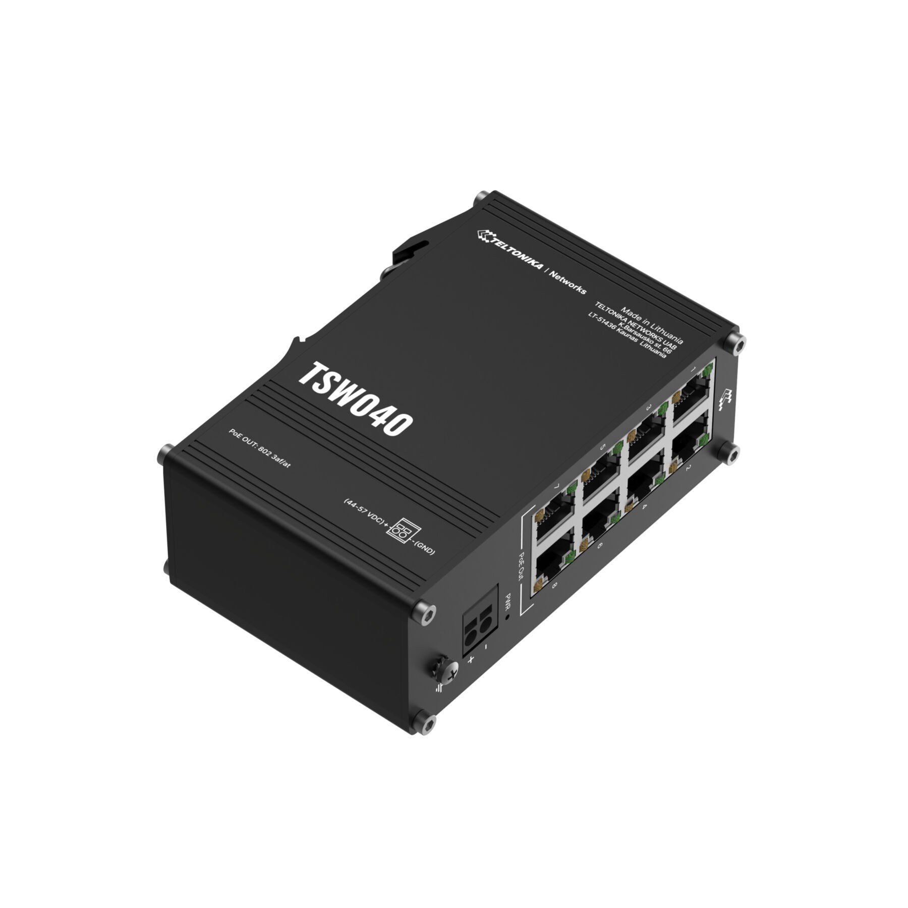 Teltonika TSW040 Unmanaged 8-Port PoE+-Switch 8x100 Mbps, PoE Teltonika TSW040 Unmanaged 8-Port PoE+-Switch 8x100 Mbps, PoE