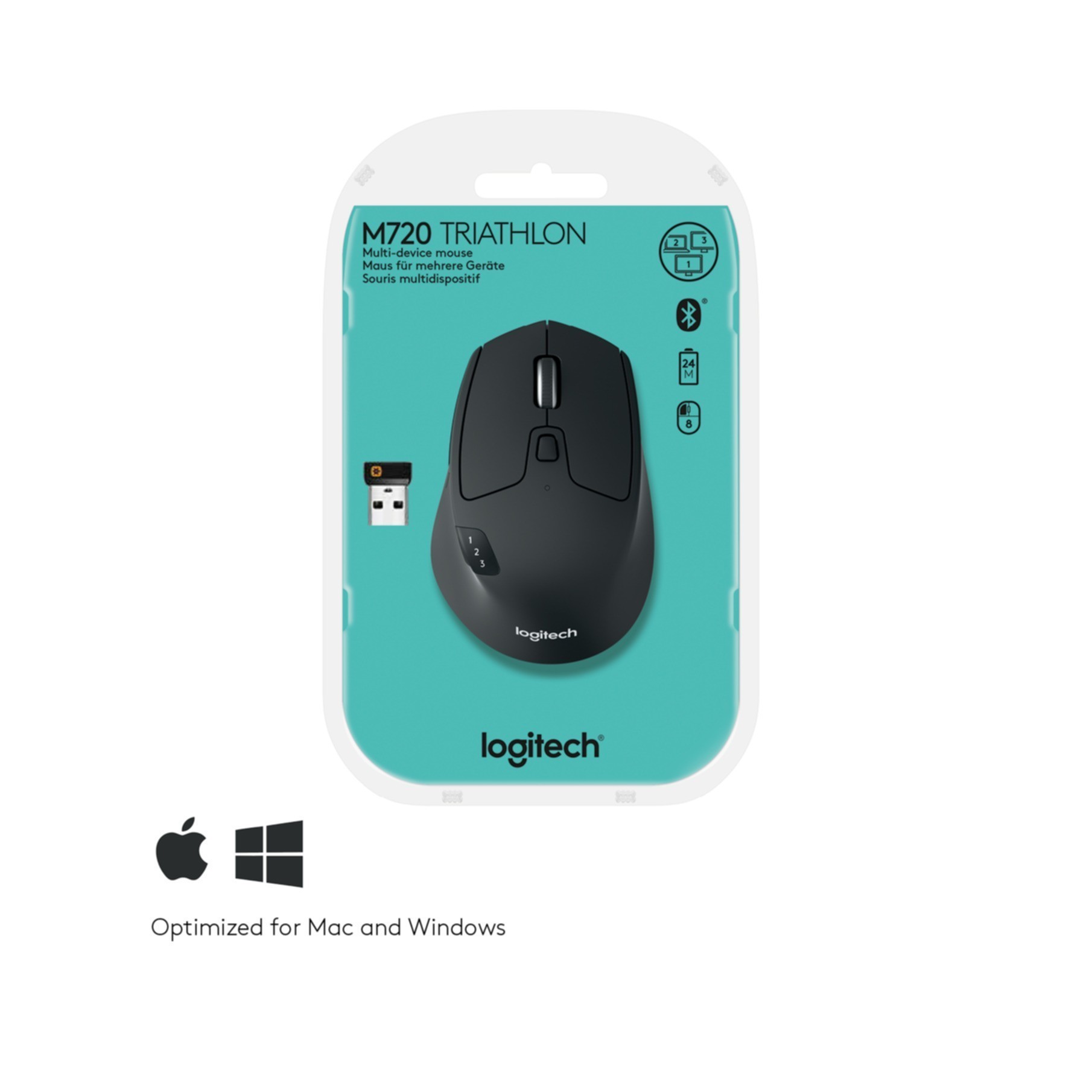 Mouse Logitech M720 Triathlon schwarz (910-004791) Mouse Logitech M720 Triathlon schwarz (910-004791)