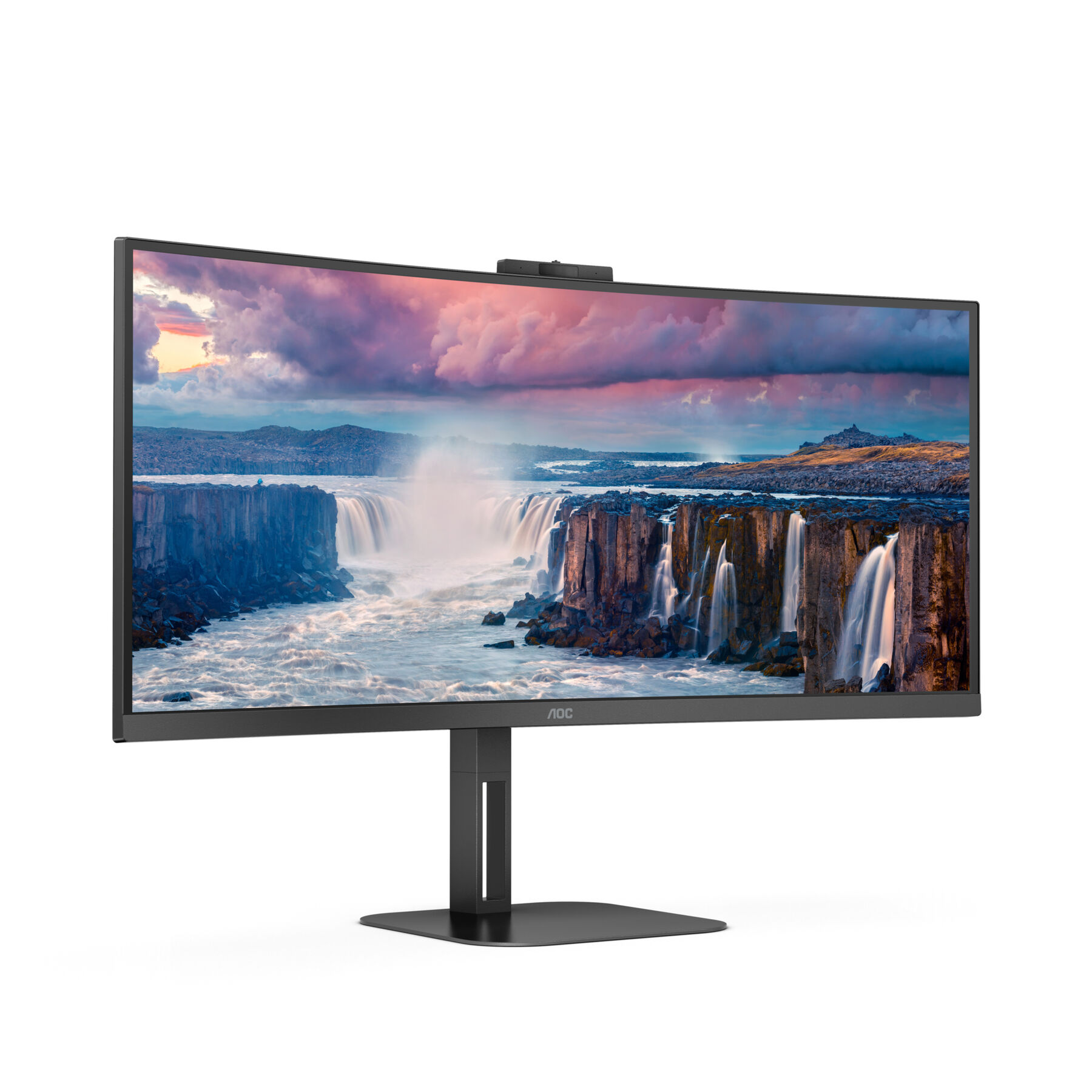 TFT AOC Value-line CU34V5CW/BK 86.4 cm (34")LED,HDMI,DisplayPort,USB-C,SP,curved