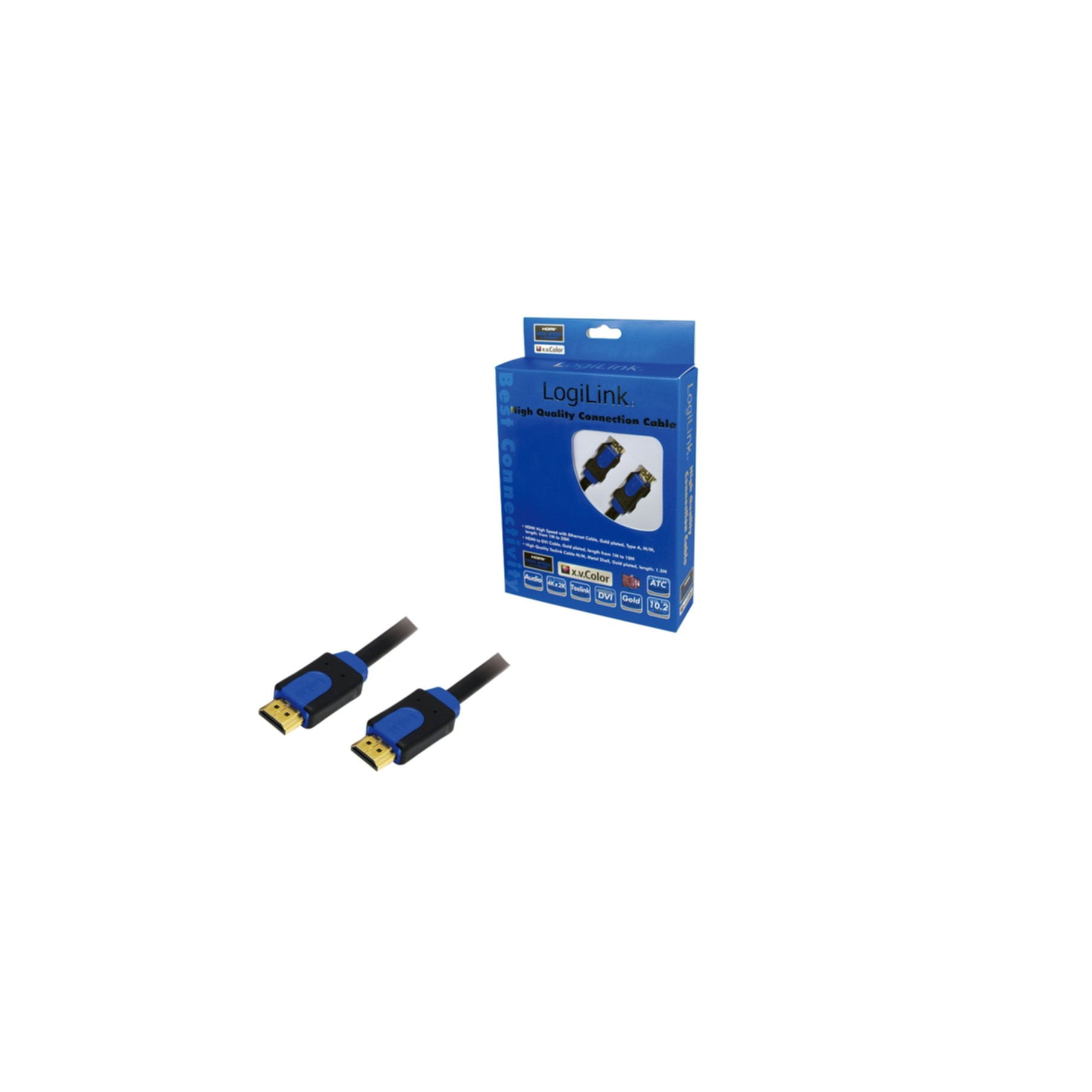 Kabel Logilink HDMI mit Ethernet - 1m Kabel Logilink HDMI mit Ethernet - 1m