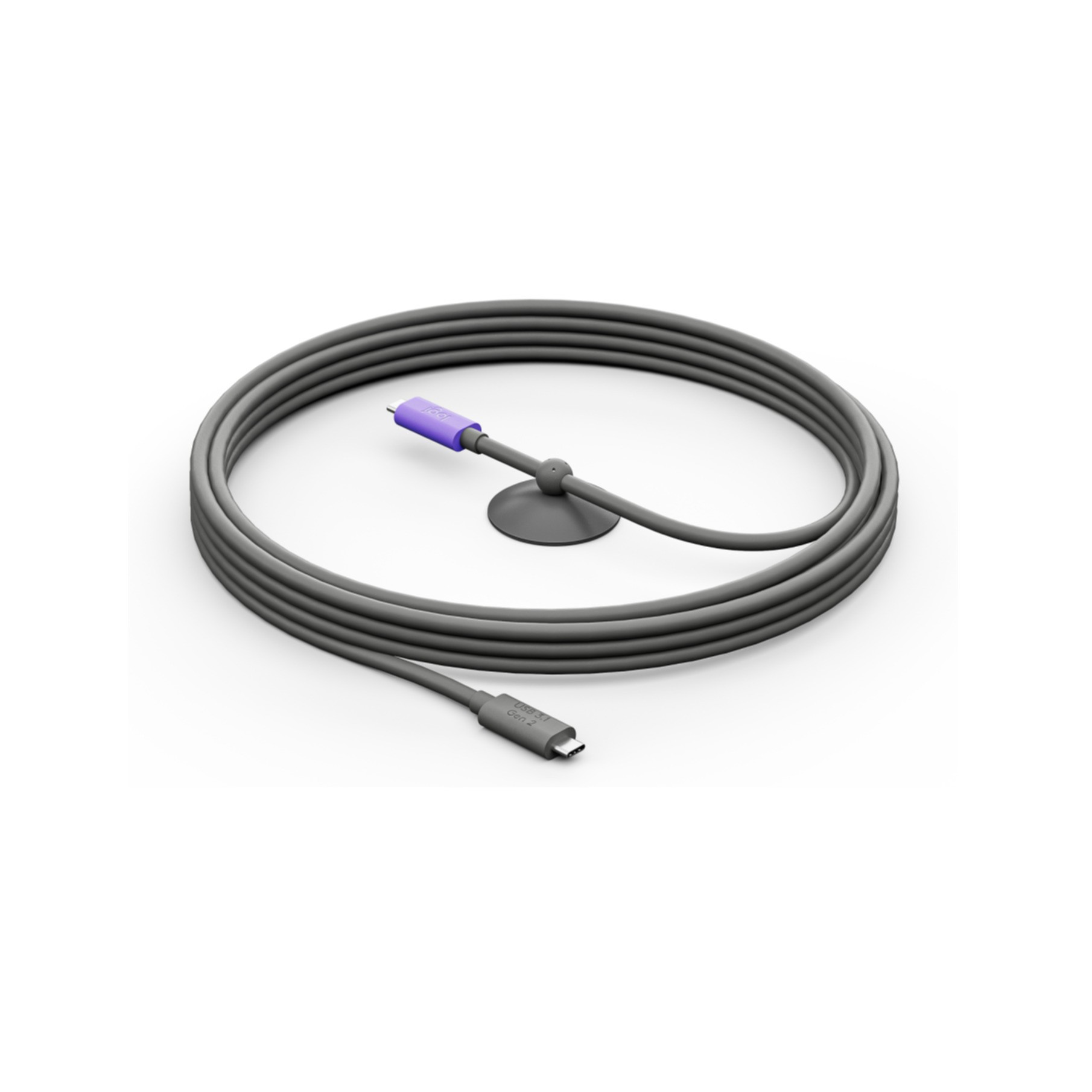 Kabel Logitech USB C (M) zu USB C (M) grau 5m (952-000195 )