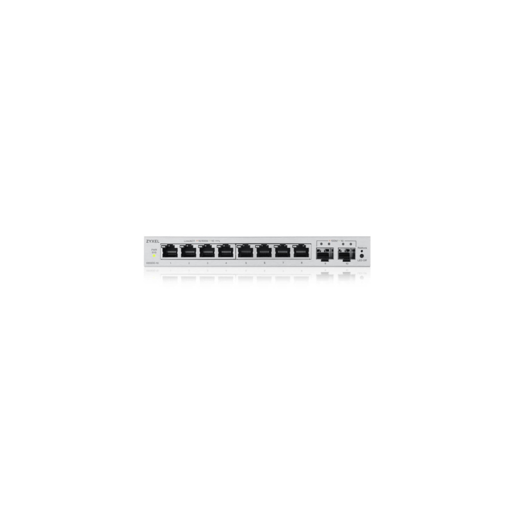 ZyXEL Switch 8-Port 10/100/1000 GS1200-10V3-EU0101F
