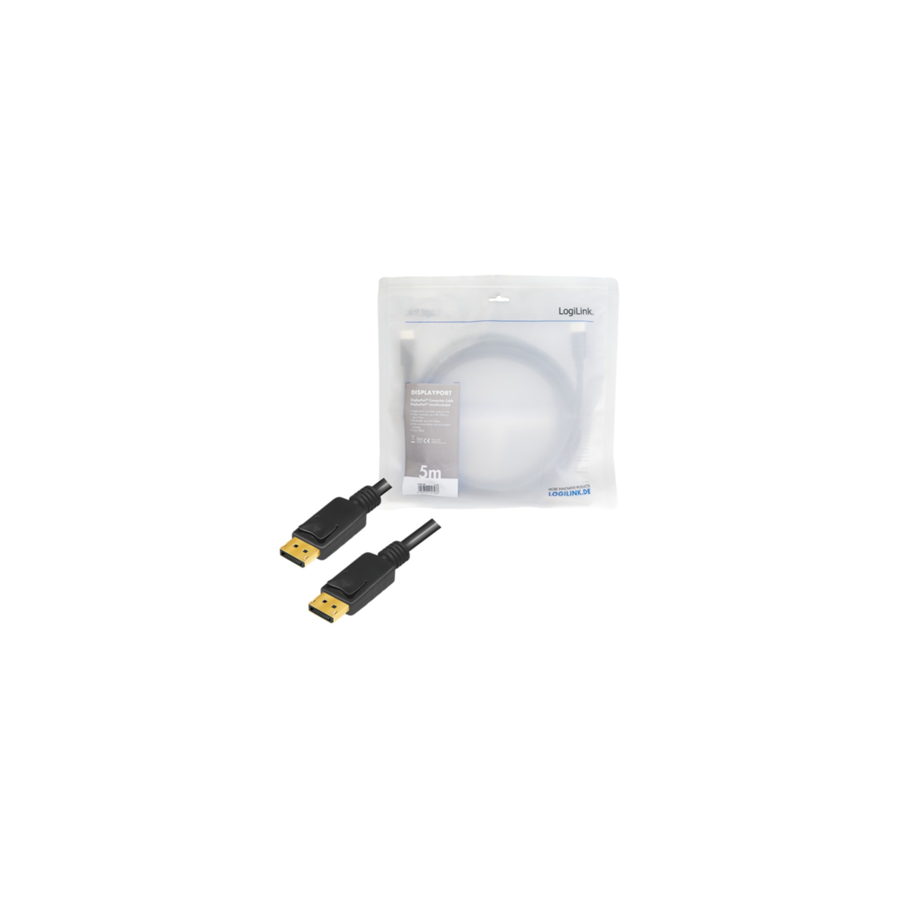 Kabel LogiLink DisplayPort 5m schwarz CV0139 Kabel LogiLink DisplayPort 5m schwarz CV0139