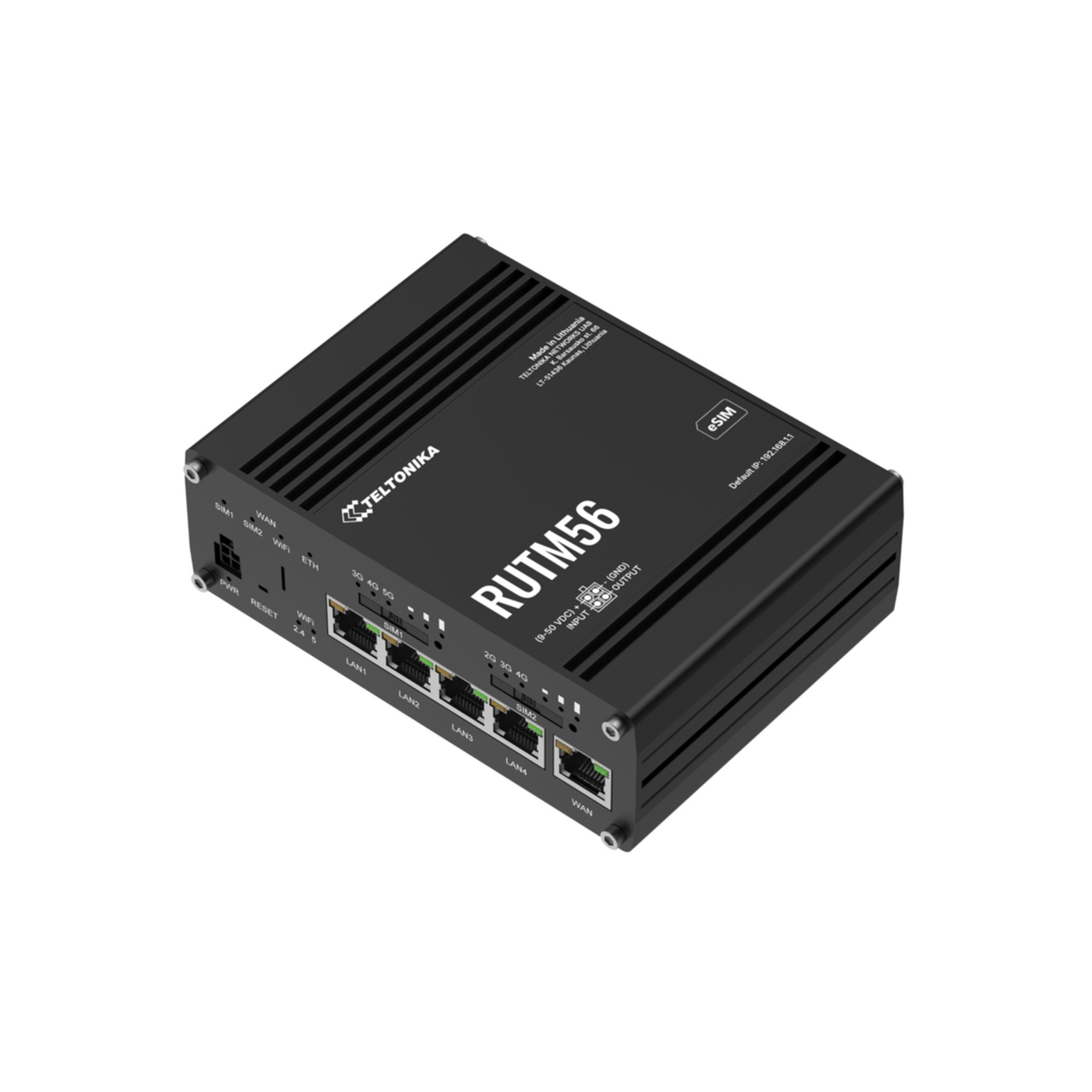 Teltonika RUTM56 Dual-Modem-Router 5G eSIM Teltonika RUTM56 Dual-Modem-Router 5G eSIM