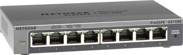 NETGEAR Switch Pro Safe 8-port 10/100/1000 GS108E-300PES