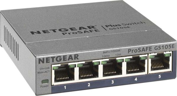 NETGEAR Switch Pro Safe 5-port 10/100/1000 GS105E-200PES